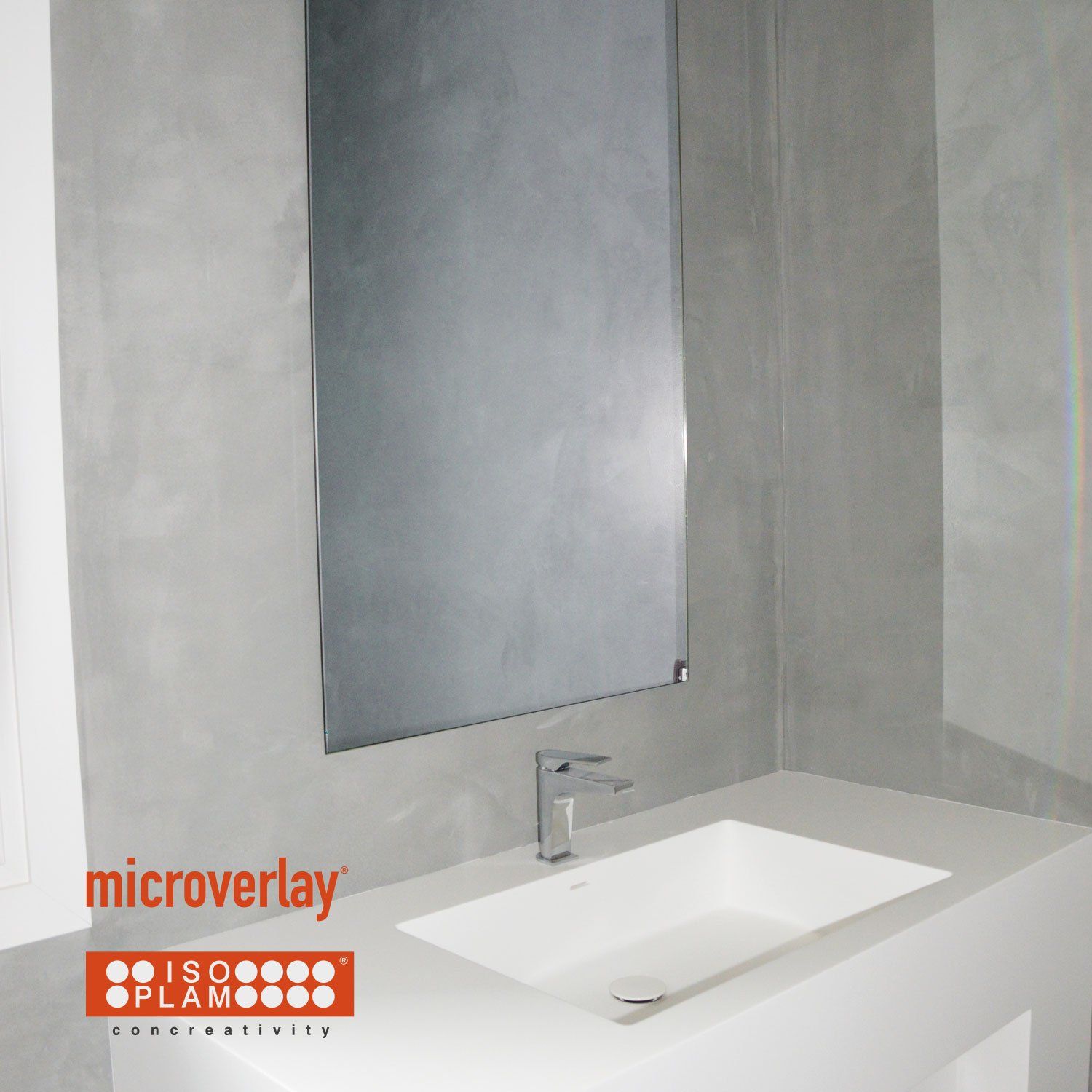 top bagno in microcemento