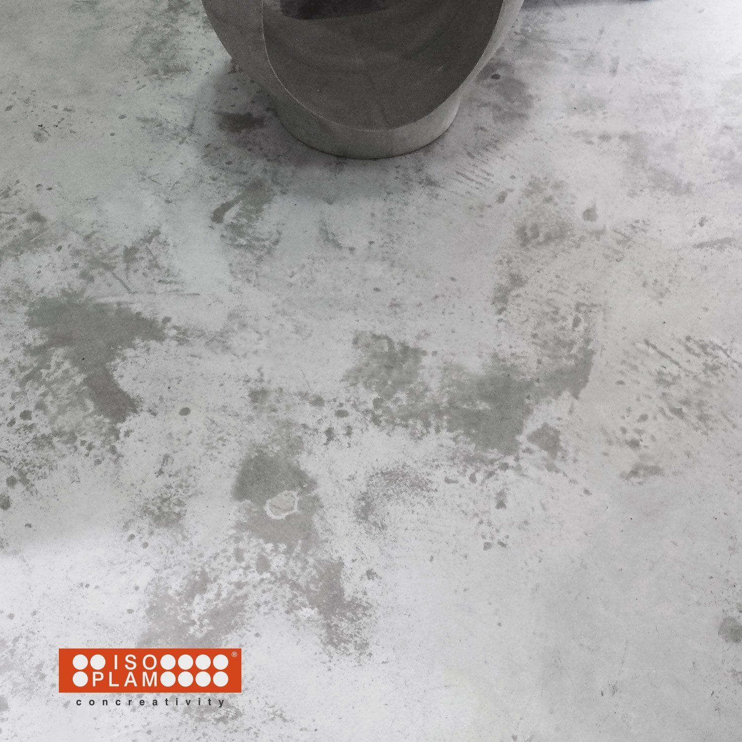 primo piano di pavimento acidificato