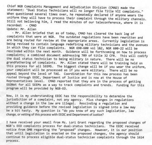 A black and white page of a document written by mr. allen