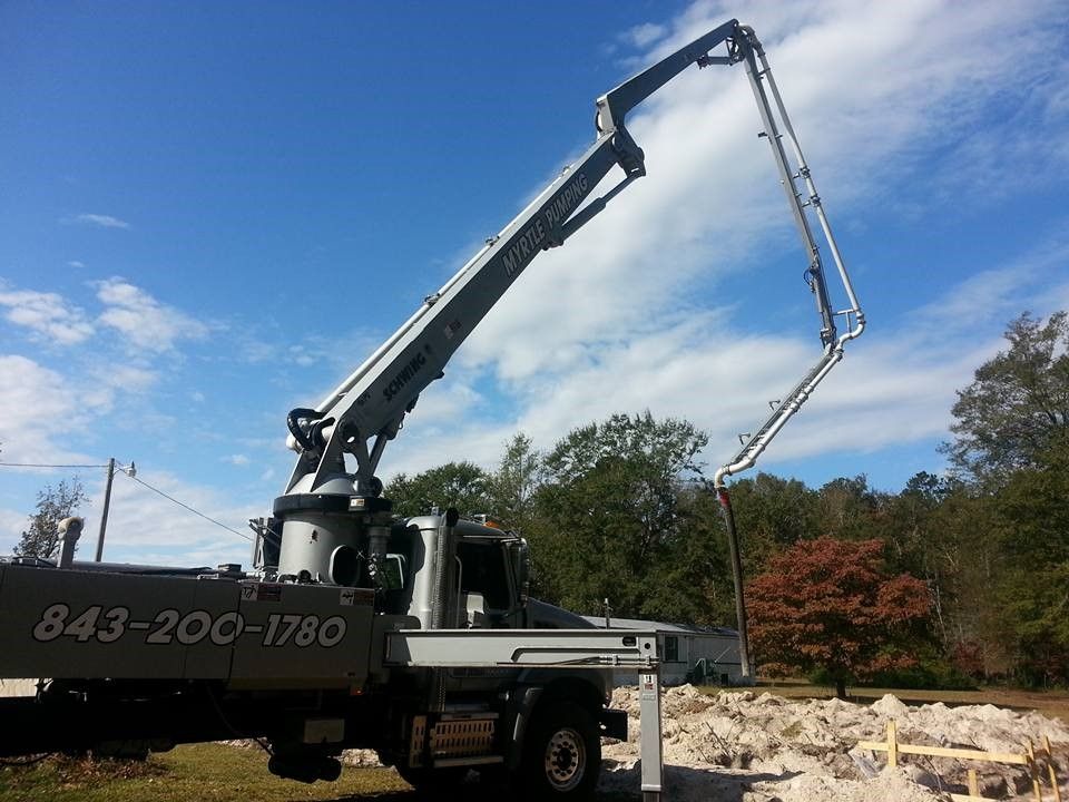 Construction Machine Truck — Longs, SC — Myrtle Pumping LLC