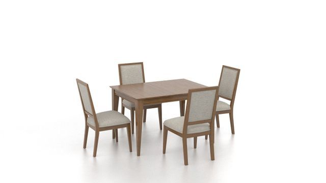 Wooden Brown Table And Armless Chairs - Ardmore, PA - Just Chairs & Tables