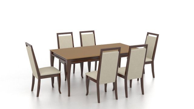 Rectangular Table And Six Armless Chairs - Ardmore, PA - Just Chairs & Tables