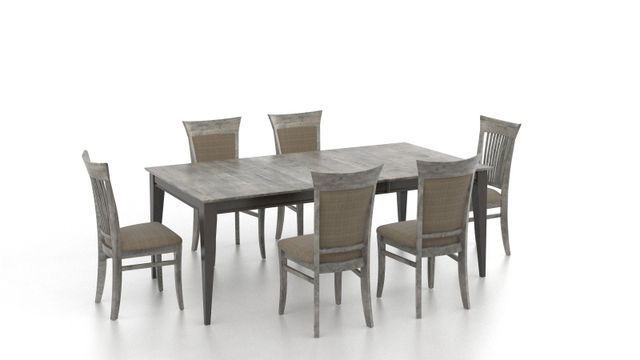 New Gray Rectangular Table And Armless Chairs - Ardmore, PA - Just Chairs & Tables