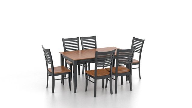New Brown Rectangular Table And Armless Chairs - Ardmore, PA - Just Chairs & Tables