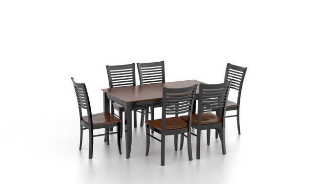 New Black Rectangular Table And Armless Chairs - Ardmore, PA - Just Chairs & Tables