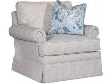 Bradbury Skirted Swivel Chair - Ardmore, Pa - Just Chairs & Tables