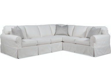 New Bedford Two-Piece Slipcover Sectional - Ardmore, PA - Just Chairs & Tables