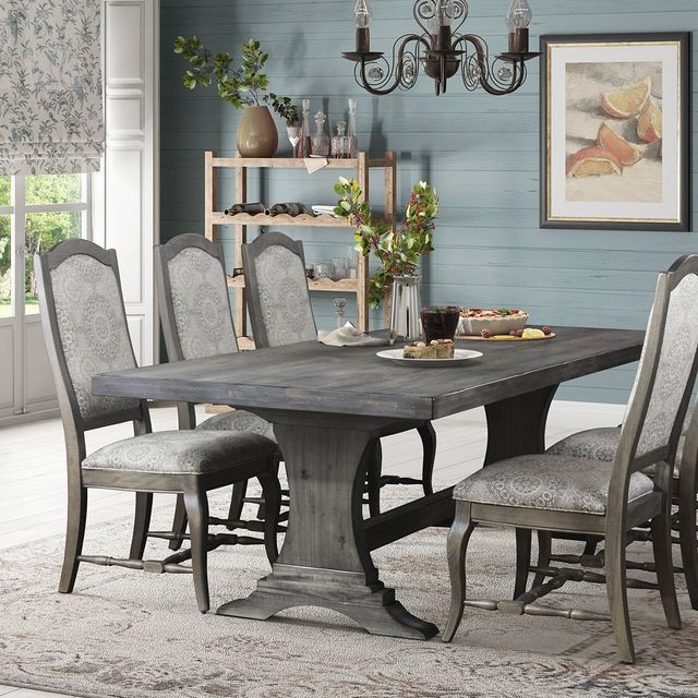 Fine Gray Dining Room Set - Ardmore, PA - Just Chairs & Tables