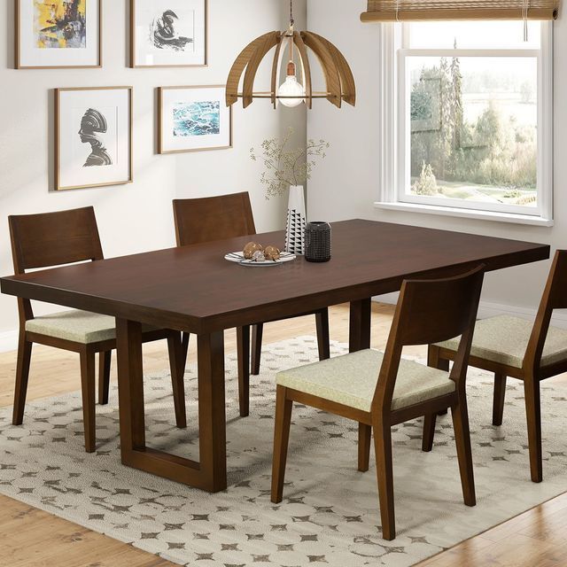 Brown Upholstered Dining Room Set - Ardmore, PA - Just Chairs & Tables