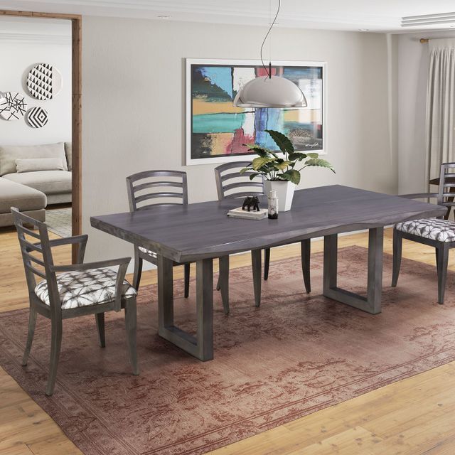 Beautiful Gray Dining Room Set - Ardmore, PA - Just Chairs & Tables