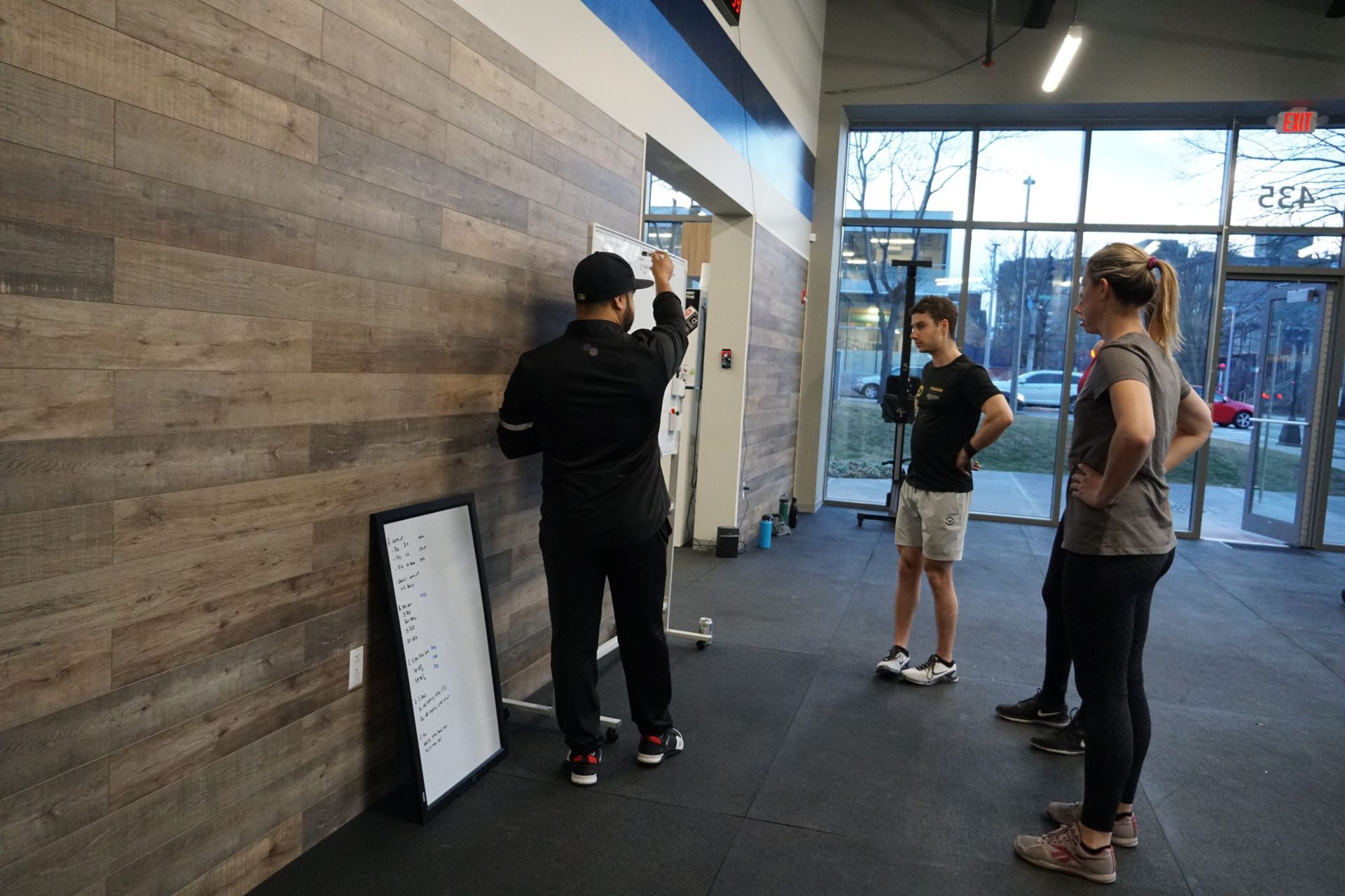 Coach instructing class