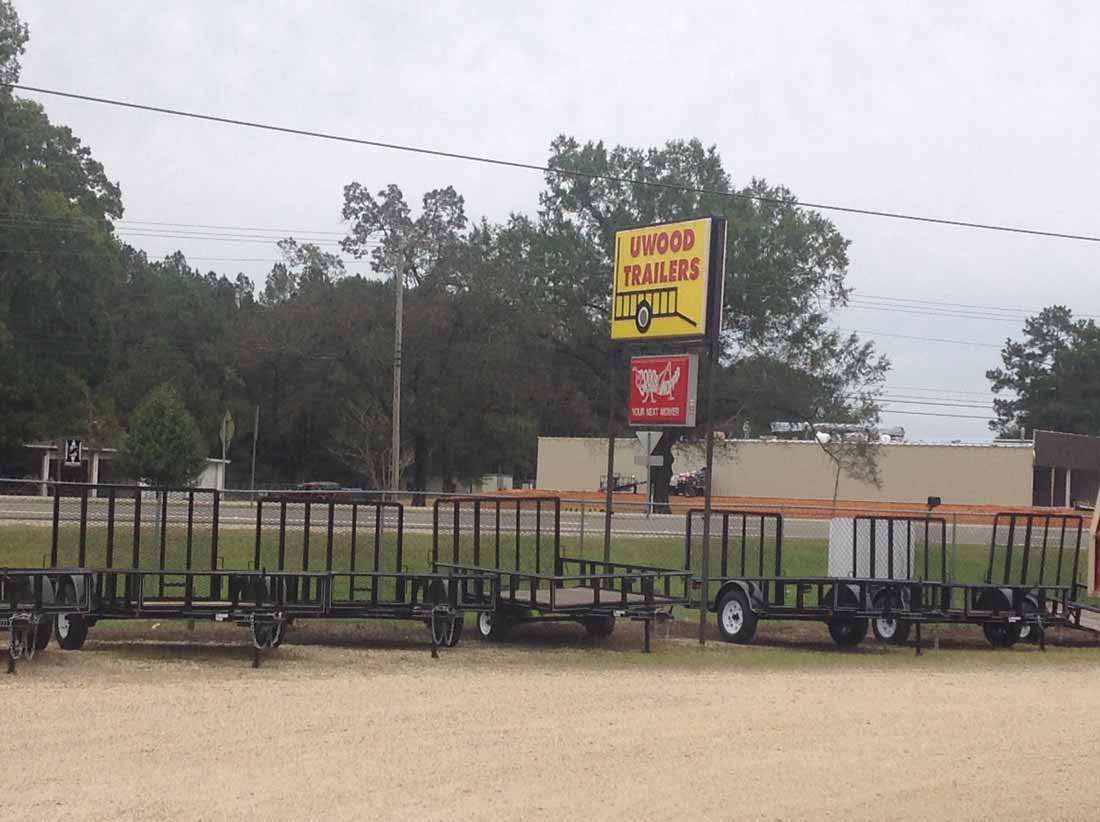 Black Trailers with the Small billboard - PACE Utility Trailers in Hattiesburg, MS