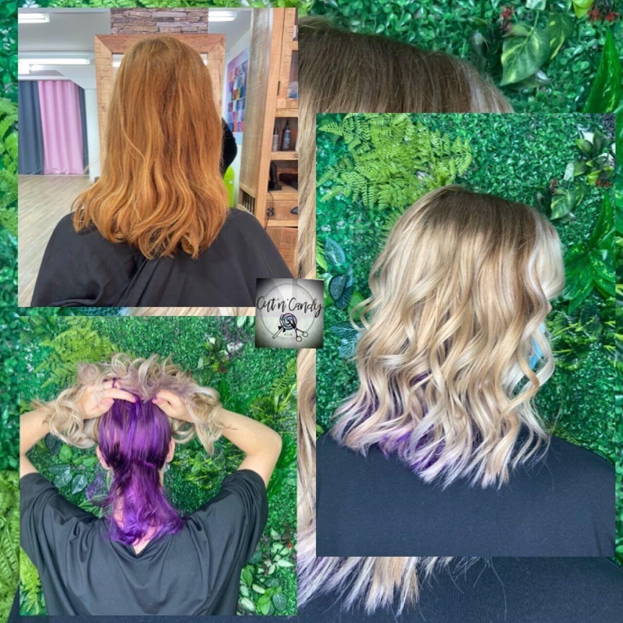 Eine Collage aus drei Bildern von Frauenhaaren