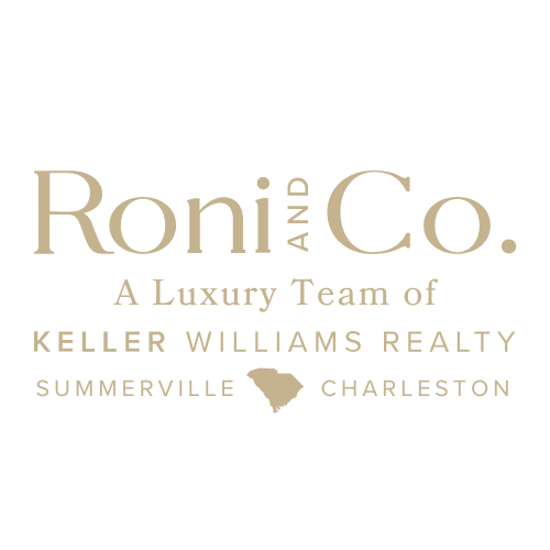 The logo for roni and co. is a luxury team of keller williams realty.