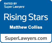Rising stars matthew collins is rated by super lawyers.