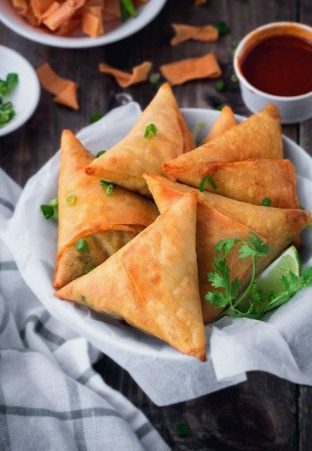 Beet and Feta Samosa — Buffalo Grove, IL — Flambe India