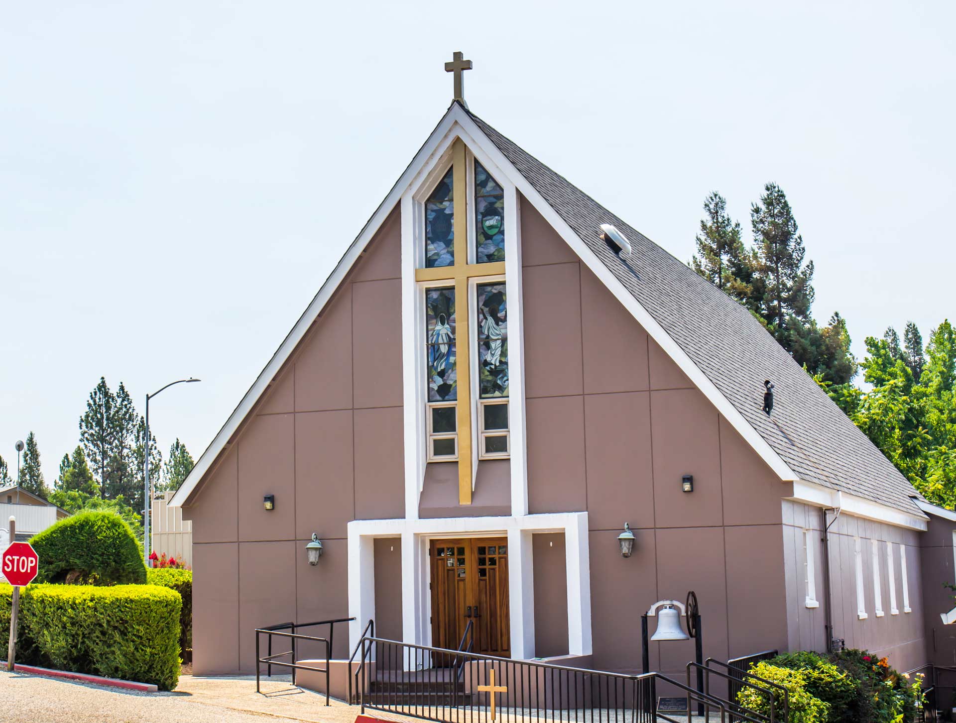 Modern Church In Hot Springs stock photo