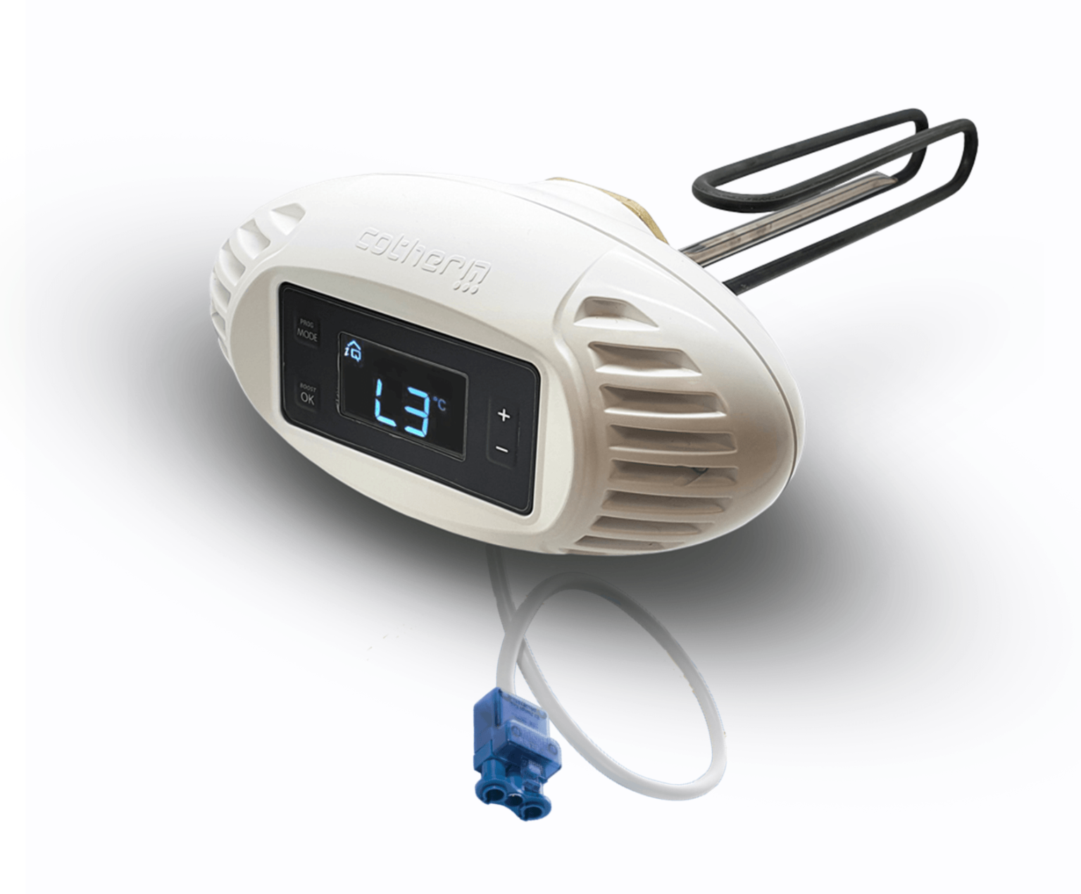 Image of a Cotherm PIL SMART immersion timer reducing heating costs, lowering carbon footprint and extending immersion heater element lifespan through smart temperature control. Preventing immersion heater failure.