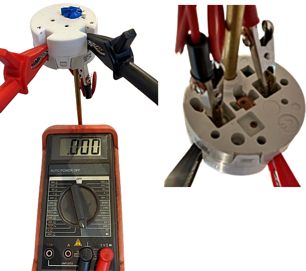 HOW TO SAFELY TEST A hot water cylinder IMMERSION ELEMENT by linking spade connectors