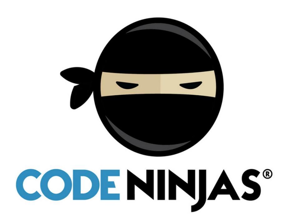 the logo for codeninjas shows a ninja wearing a mask . | Folsom, PA | Palmer Paint Company