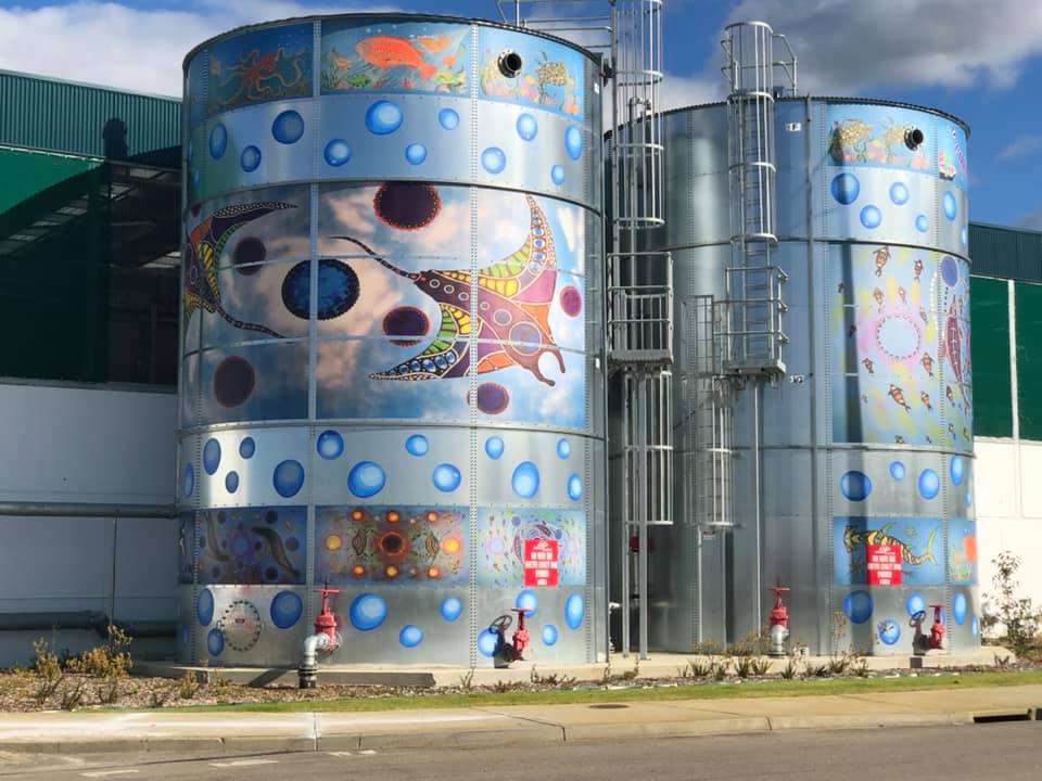 Albany Bunnings Water Tank Australian Silo Art Trail