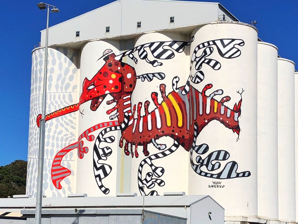 Albany silo art