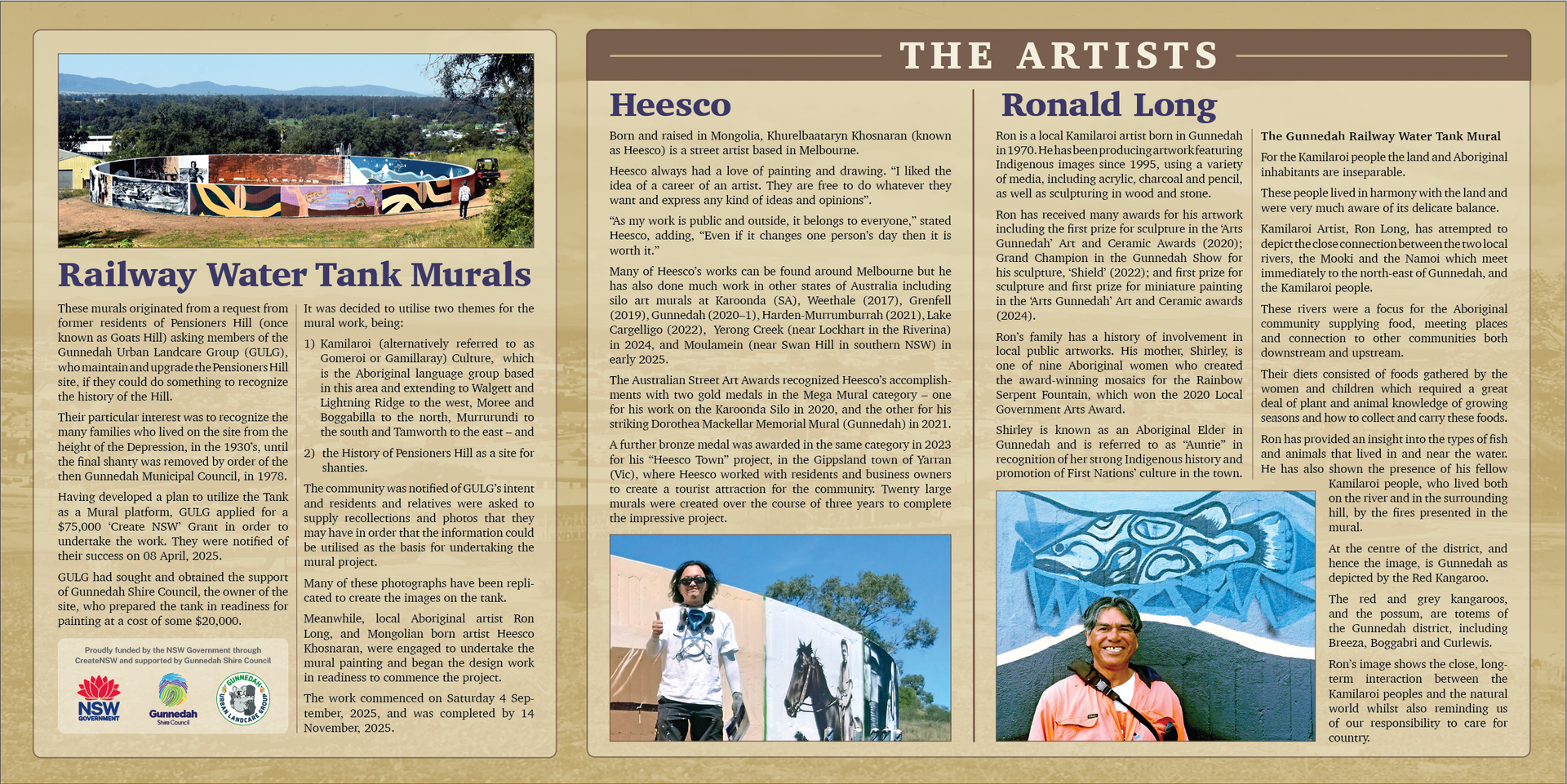 Gunnedah Water Tank Art, Australian Silo Art Trail