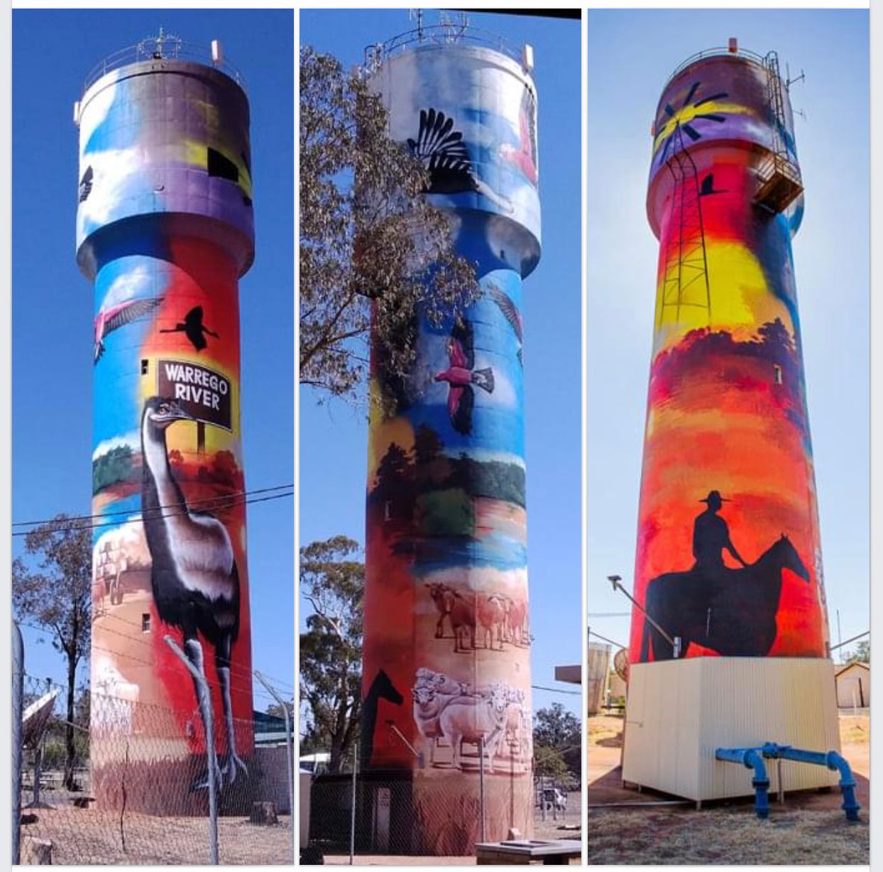 Augathella Water Tower, Australian Silo Art Trail