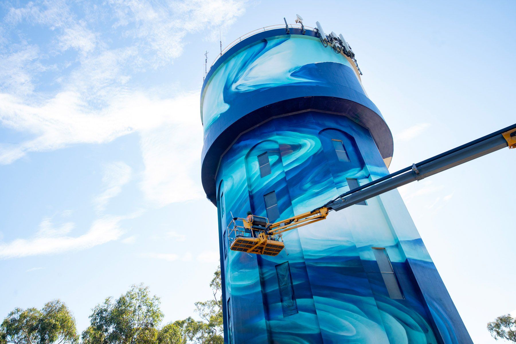 Belair Water Tower Art, Australian Silo Art Trail