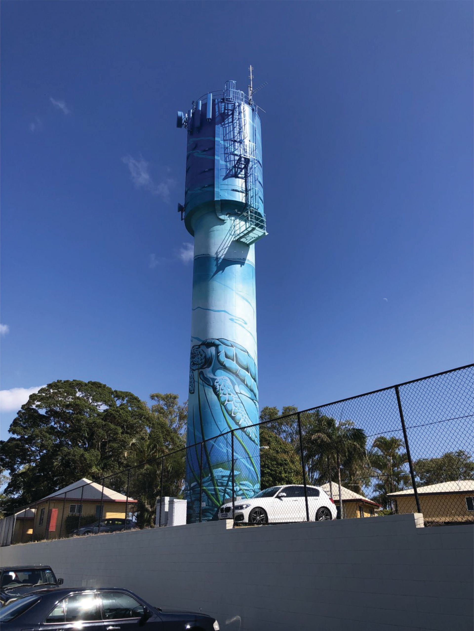 Bongaree Water Tower, Australian Silo Art Trail