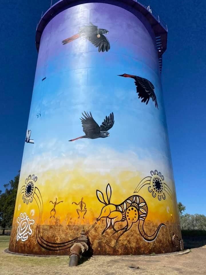 Bourke Water Tower, Australian Silo Art Trail