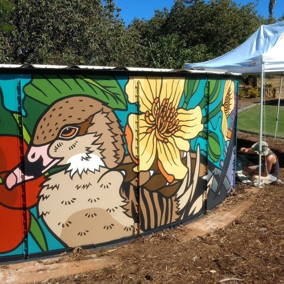 Broome Water Tank Art, Australian Silo Art Trail