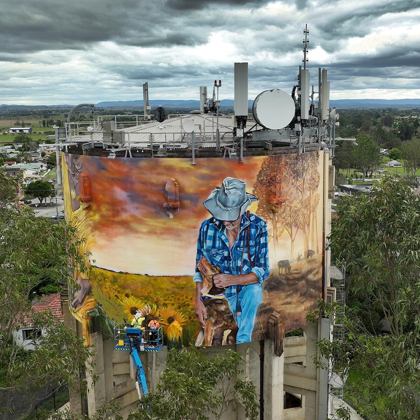 Australian Silo Art Trail, Silo Art, Water Tower Art, Brightsiders, Yelarbon