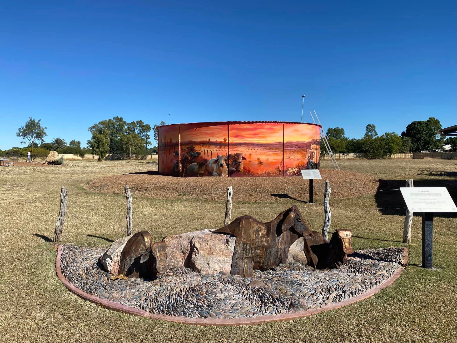 Cloncurry Water Tank Art, Australian Silo Art Trail