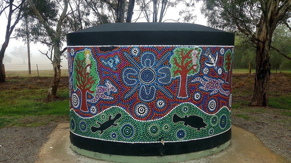 Collingullie Water Tank Art, Australian Silo Art Trail