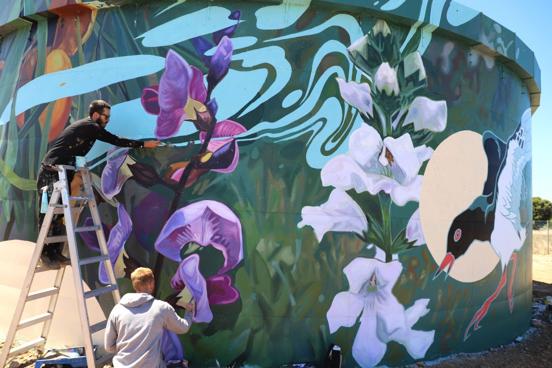 Coobowie Water Tank Art, Australian Silo Art Trail