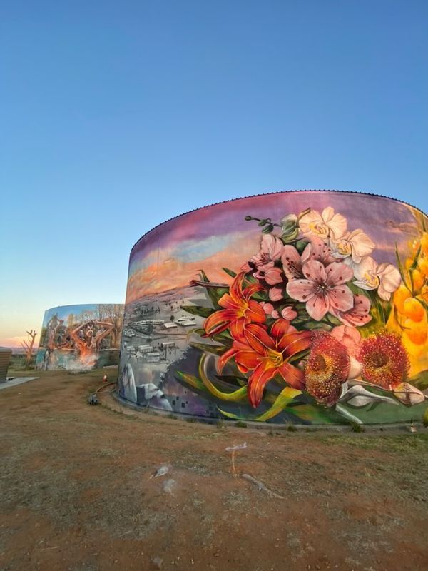 Cowra Water Tank Art, Australian Silo Art Trail