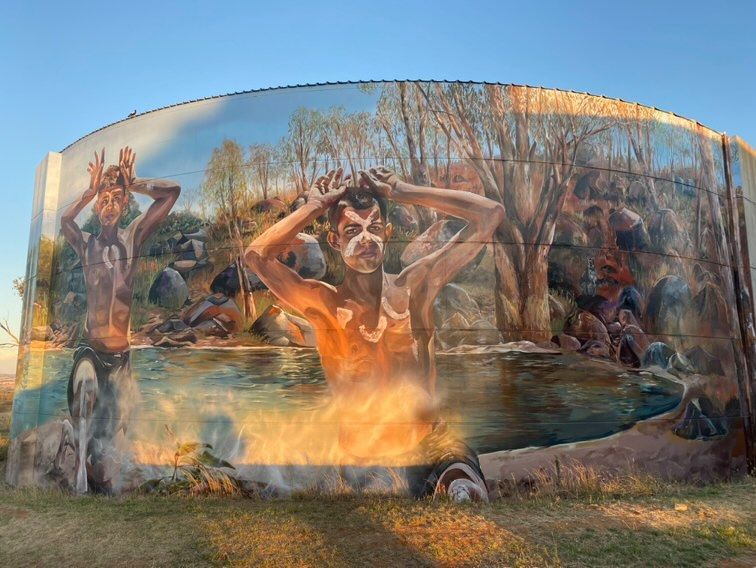 Cowra Water Tank Art, Australian Silo Art Trail