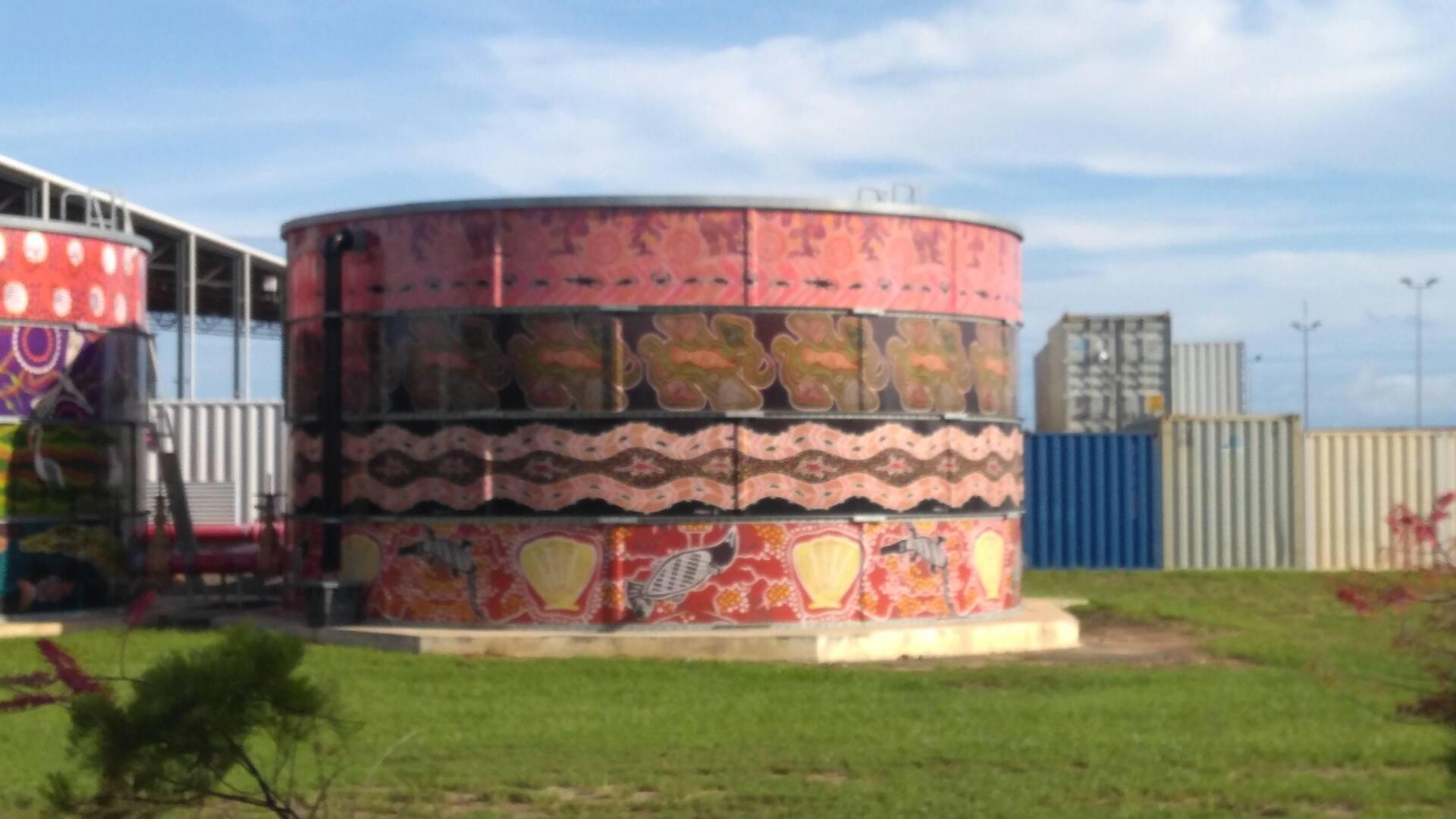 Australian Silo Art Trail, Darwin Water Tank Art