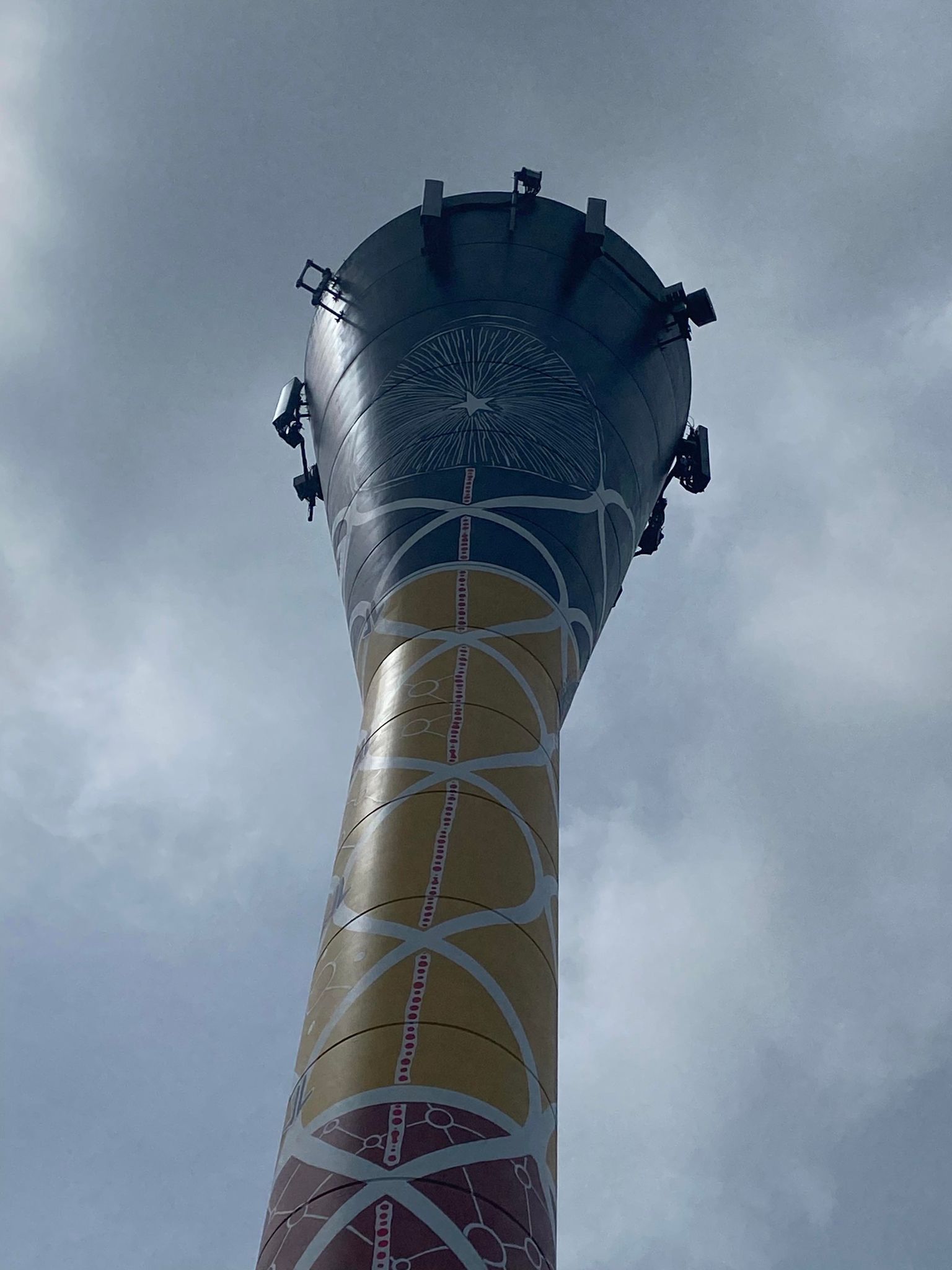 Darwin Didgeridoo Water Tower Art, Australian Silo Art Trail