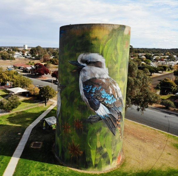 Deniliquin Water Tower, Australian Silo Art Trail