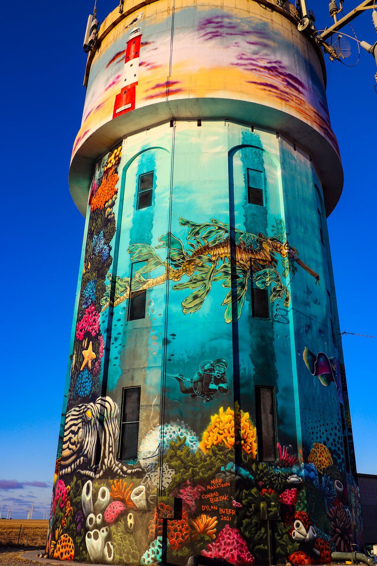 Edithburgh Water Tower, Australian Silo Art Trail