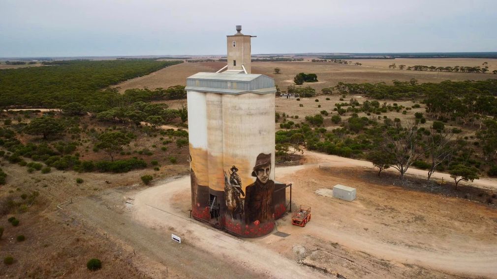 Galaga Silo Art, Australian Silo Art Trail