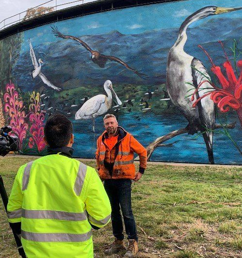 Australian Silo Art Trail, Geoff Filmer, Water Tower Artist, Street Artist