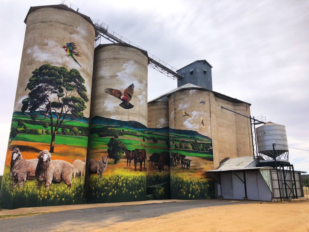 Grenfell silo art