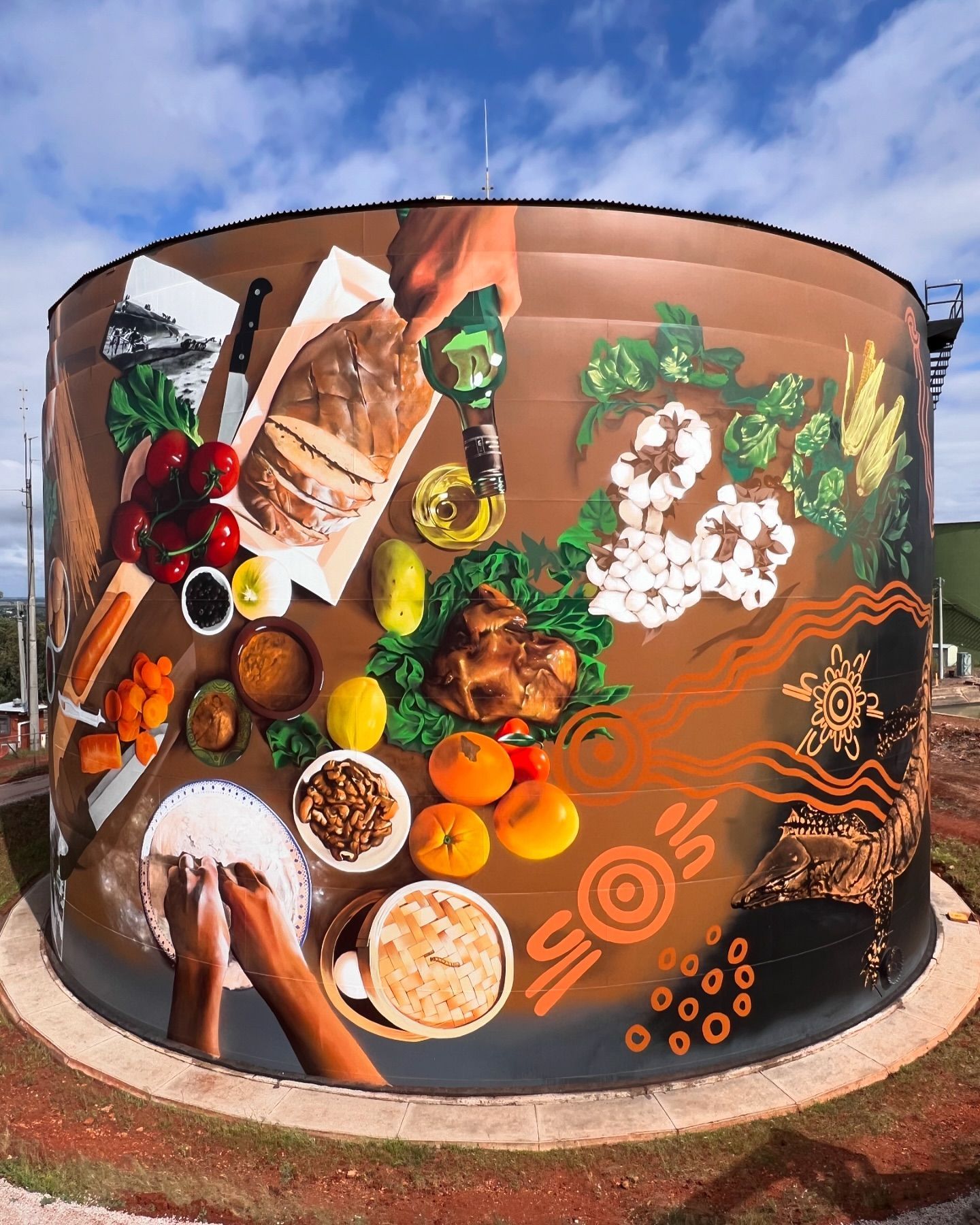 Griffith Water Tank Art, Australian Silo Art Trail