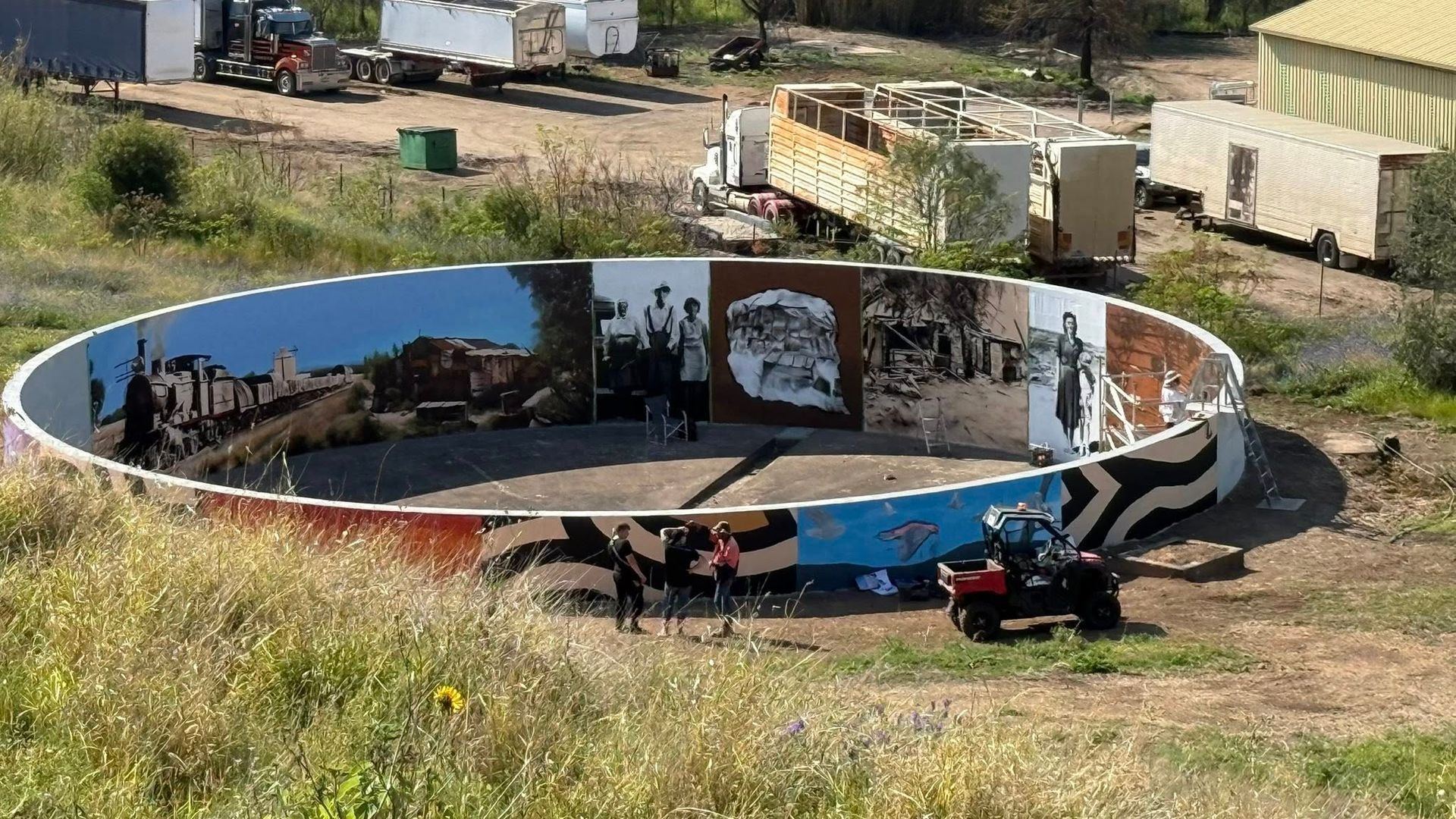 Gunnedah Water Tank Art, Australian Silo Art Trail