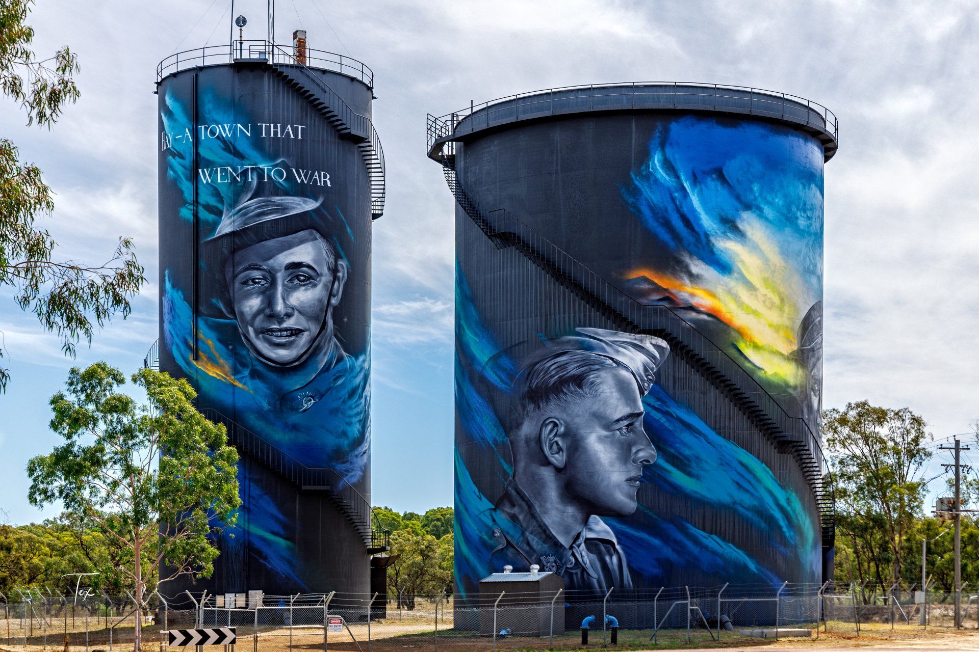 Hey Water Tower Art, Australian Silo Art Trail