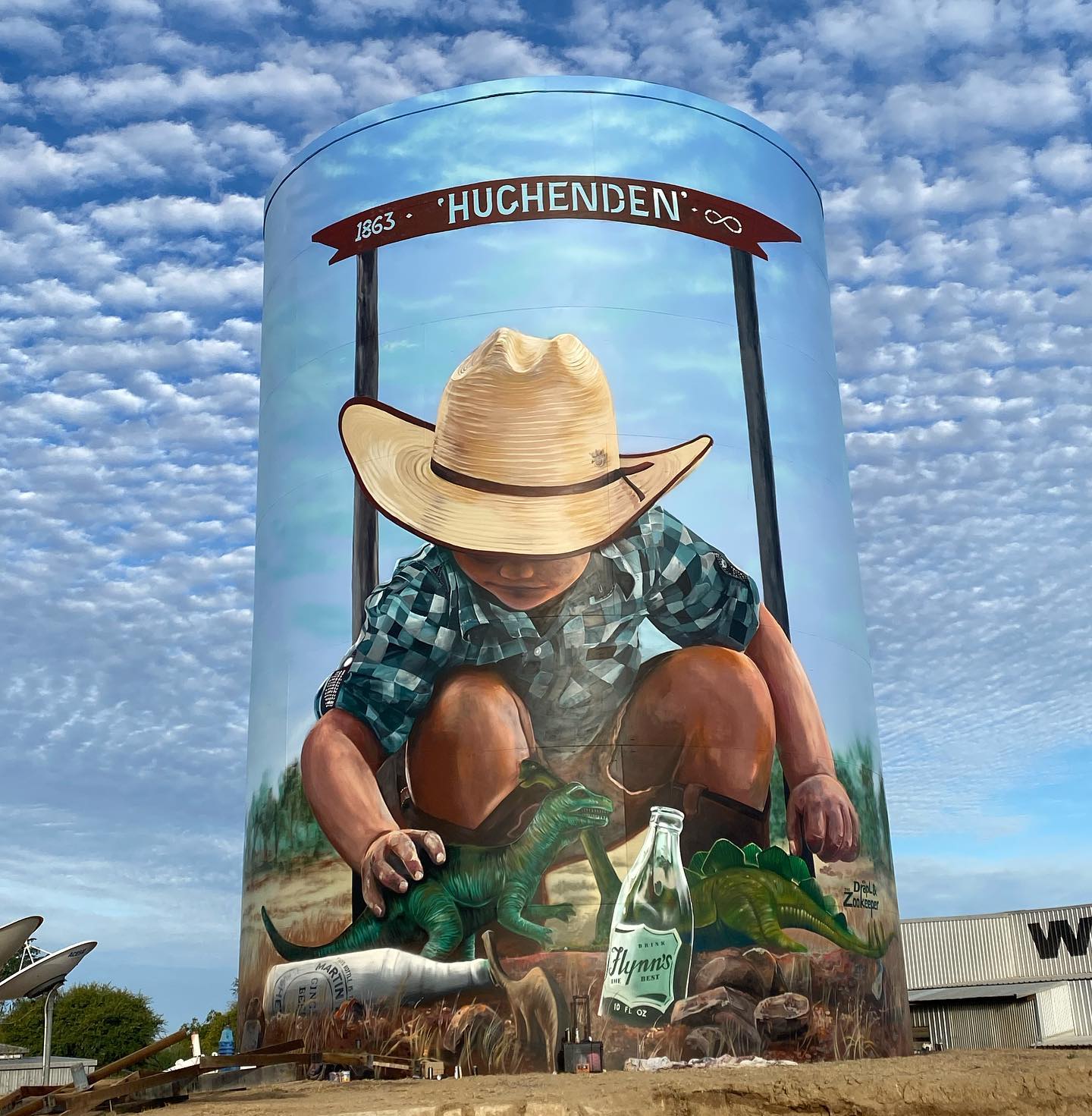 Hughenden Water Tower Art, Australian Silo Art Trail