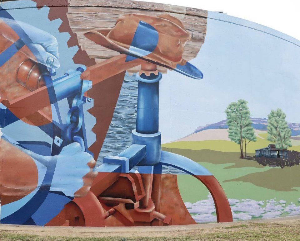 Texas Water Tank Australian Silo Art Trail